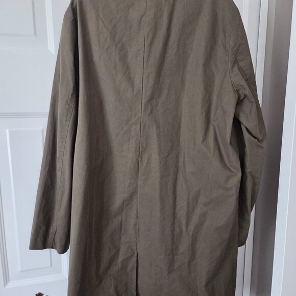Selected Homme Olive Green Wax Coat (Brand New w Tags) - Sz L- fabulous & Rare - Picture 12 of 12